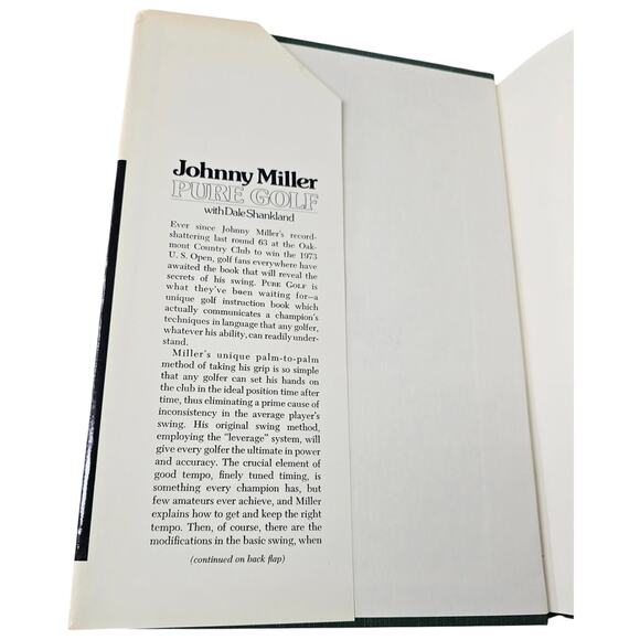 Johnny Miller Pure Golf with Dale Shankland ISBN 0-385-1143-6 First Edition - Picture 7 of 9